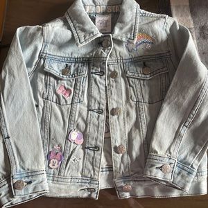NWT Disney Minnie sequin embellishment Jean Jacket
